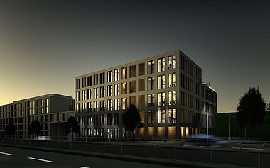 3d Visualisierung Büro - Entwurfsüberarbeitung V3 - Nachperspektive