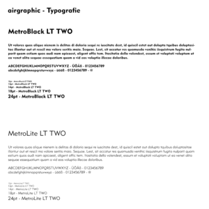 Corporate Identity - Typografie