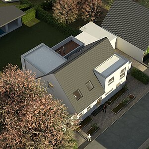 Architektur Idee - Isometrische Darstellung