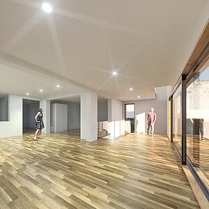 Anbau Haus S Pulheim - Innenperspektive Bestand - Neu