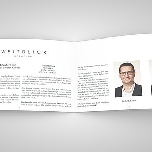 12 seitige DINA5 Broschüre