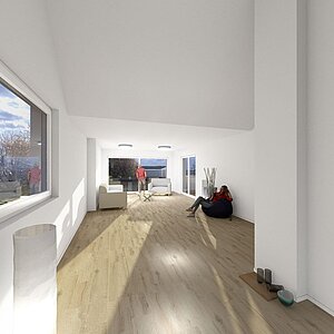 Architektur Idee - Dachgeschoss Wohnen