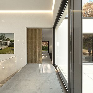 Innenraum Rimadesio Schiebelement - Neubau-Einfamilienhaus-Frechen