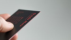 Corporate Design GOLEAN - Visitenkarten Black Red