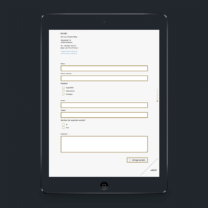 Responsive Webdesign - Tablet Darstellung