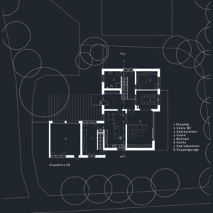 Haus-B - Bauen im Bestand - Grundriss EG