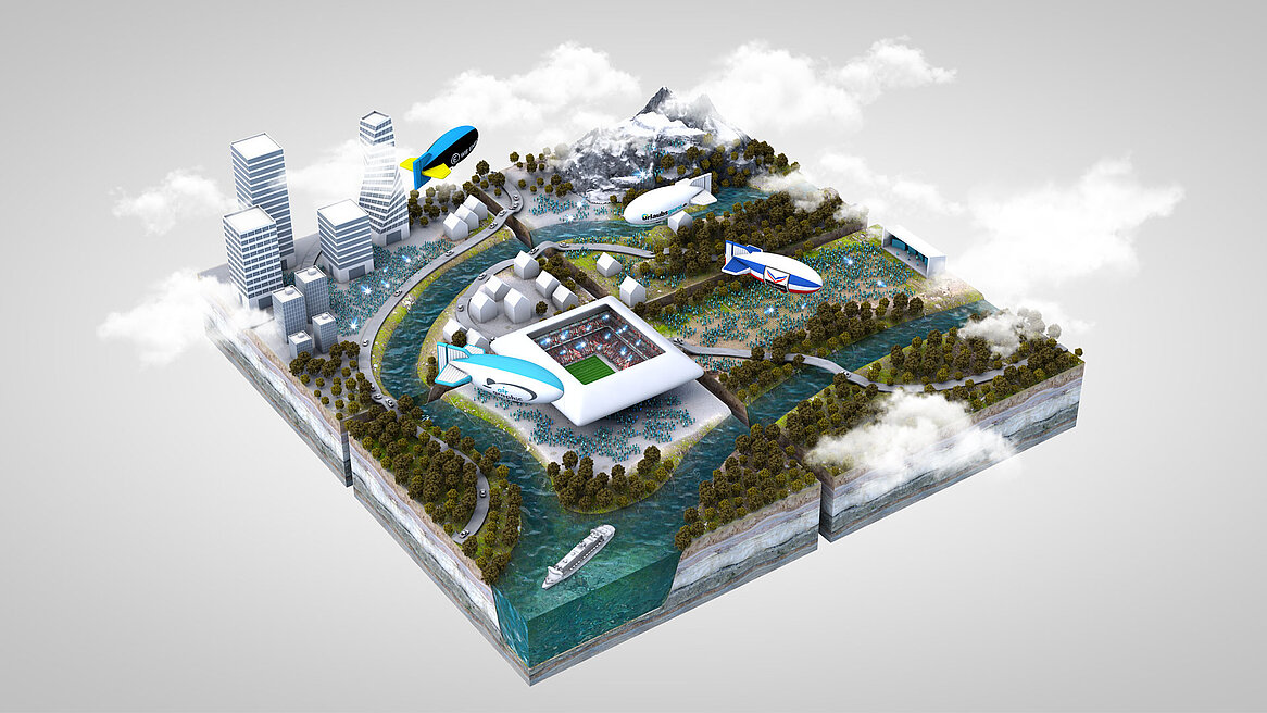 airgraphic Leitbild - 3d Welt Luftschiffe