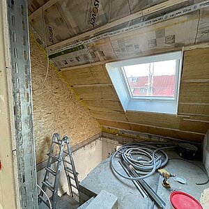 Bauzeit - Treppe Dachgeschoss 02