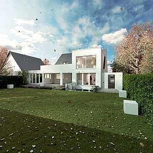 Architektur Idee - Garten Perspektive