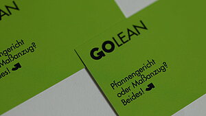 Corporate Design GOLEAN - Visitenkarten Grün
