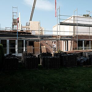 Bauzeit - Gartenperspektive 01