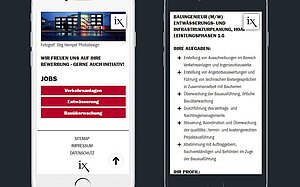 Ingenaix - Responsive Webdesign - Smartphone
