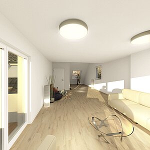 Architektur Idee - Dachgeschoss Wohnen