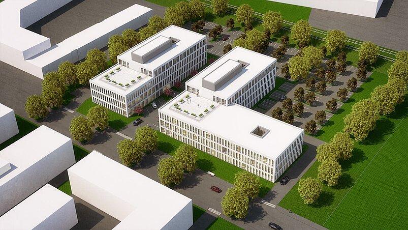 3d Visualisierung Verwaltungsbau, Leverkusen