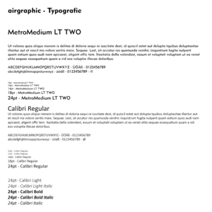 Corporate Identity - Typografie