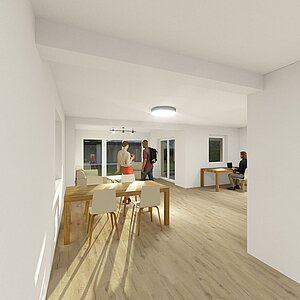 Architektur Idee - Erdgeschoss Wohnen