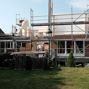 Bauzeit - Gartenperspektive 02