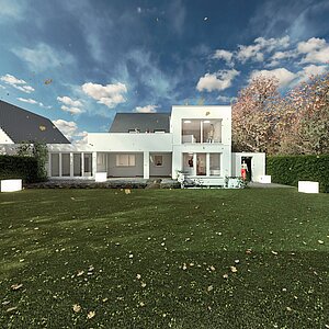 Architektur Idee - Garten Perspektive