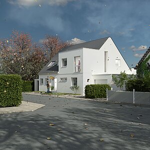 Architektur Idee - Straßen Perspektive
