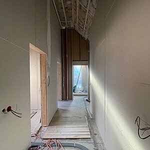 Bauzeit - Flur Dachgeschoss 02