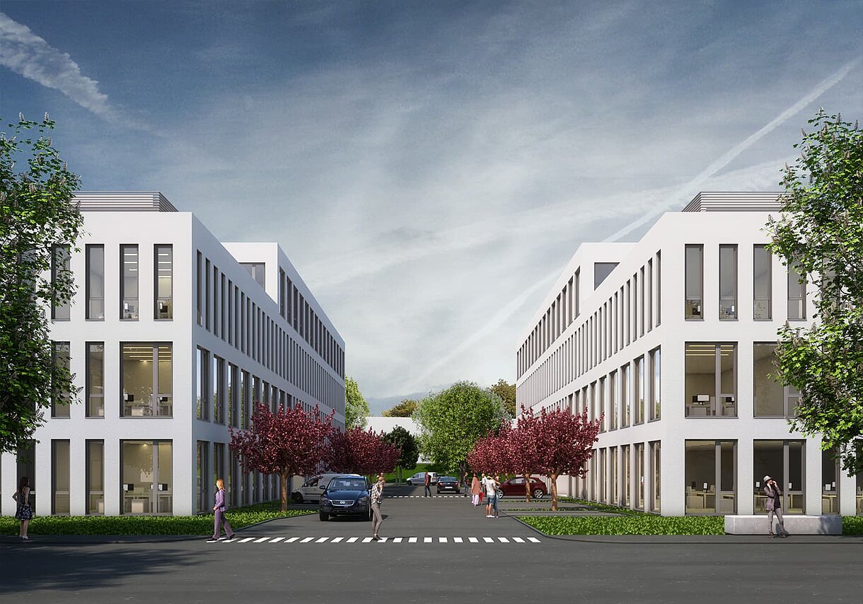 3d Visualisierung Verwaltungsbau, Leverkusen
