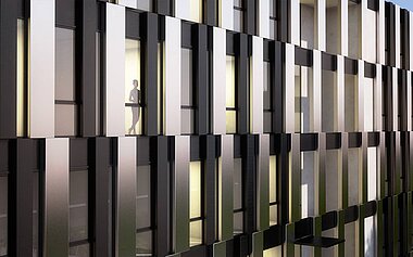 3d Visualisierung Büro - Detail Fassade