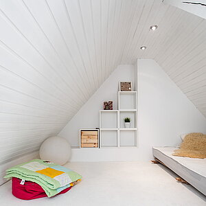 Spitzboden Ausbau -  Schlafbereich