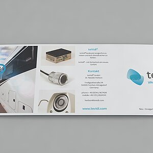 tevidi - Coporate Design - Wickelfalz Flyer