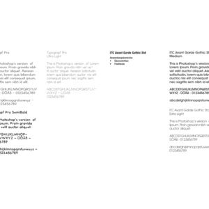 Corporate Identity - Typografie