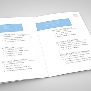 Verschwendung vermeiden - A4 Image Broschüre