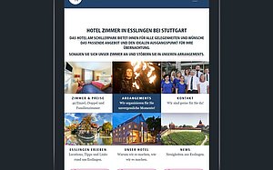 Responsive Webdesign - Tablet Darstellung