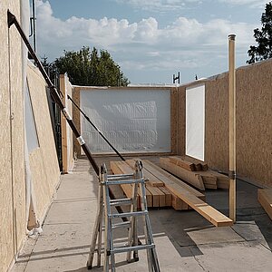 Bauzeit - Wohnen Dachgeschoss 01