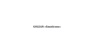 Corporate Design GOLEAN - Piktogramme Emoticon