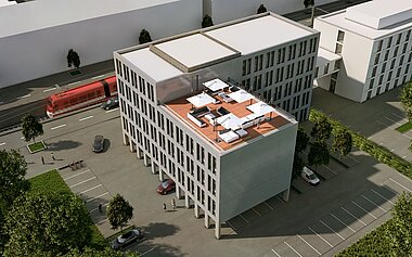 3d Visualisierung Büro - Entwurfsüberarbeitung V3 - Isometrie