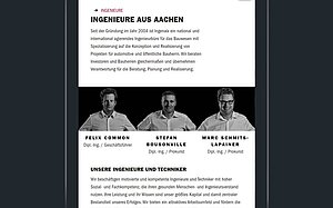 Ingenaix - Responsive Webdesign - Tablet