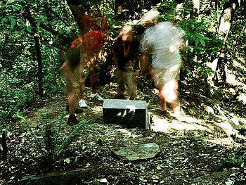 Die Treppe - Betontreppe im Wald von Formine (Lago Maggiore)