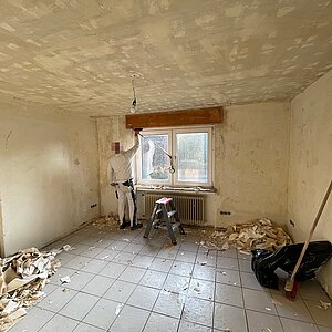 Sanierung Wohnung Brauweiler - Schlafen - Vorher