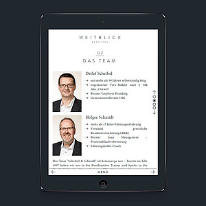 Responsive Webdesign - Tablet Ansicht