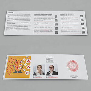 Seminar Flyer Wickelfalz 14,8x14,8cm