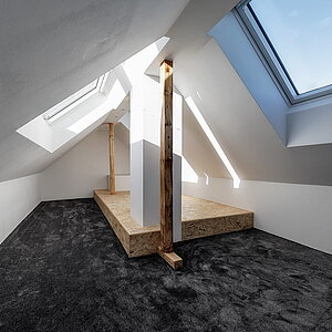 Spitzbodenausbau Nachher