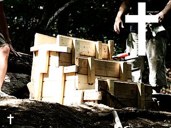 Die Treppe - Betontreppe im Wald von Formine (Lago Maggiore)