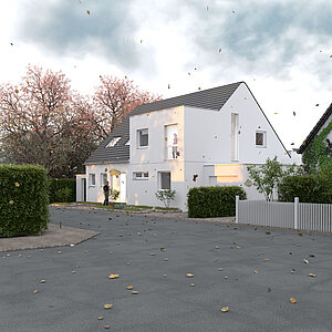 Architektur Idee - Straßen Perspektive