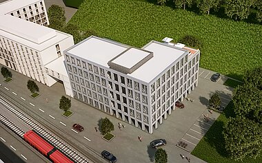 3d Visualisierung Büro - Entwurfsüberarbeitung V2 - Isometrie