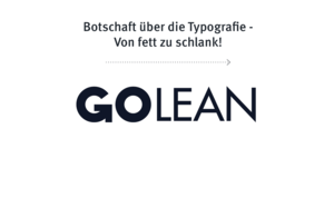 Corporate Design GOLEAN - Logo Herleitung Bedeutung