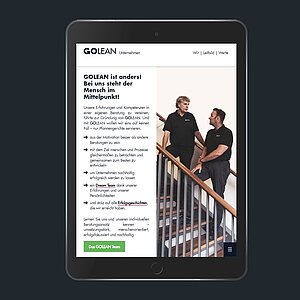  GOLEAN Webdesign - Tablet