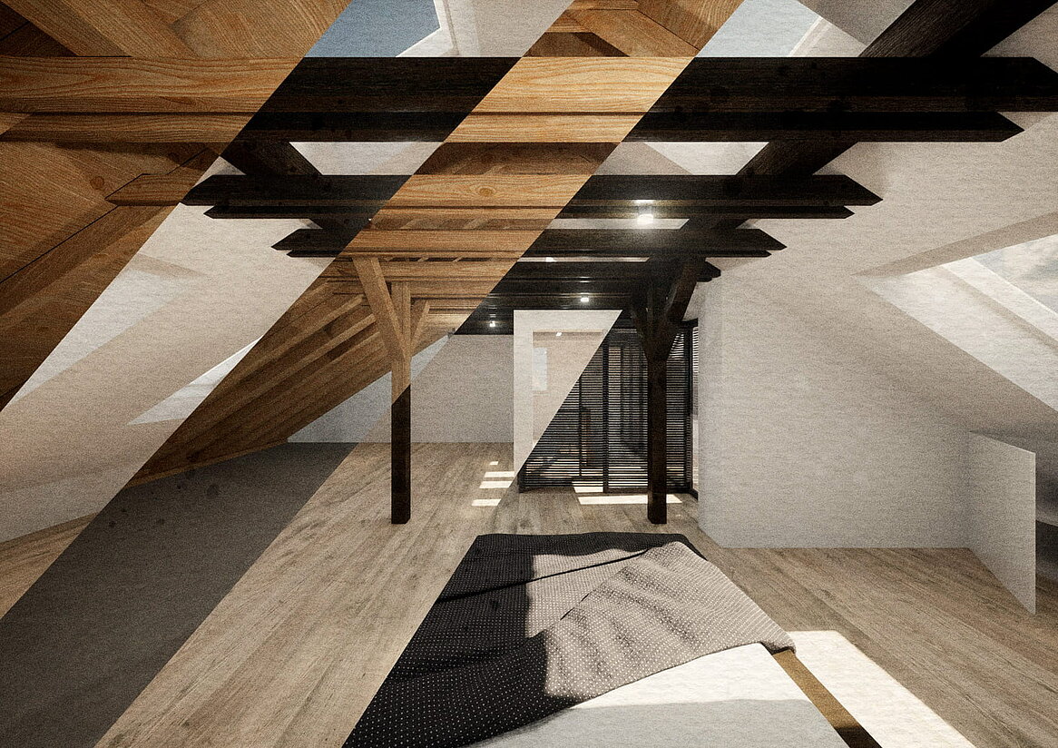 Konzept Ausbau für ein Dachgeschoss