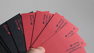 Corporate Design GOLEAN - Visitenkarten Black Red