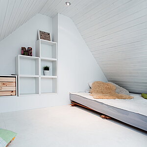 Spitzboden Ausbau -  Schlafbereich