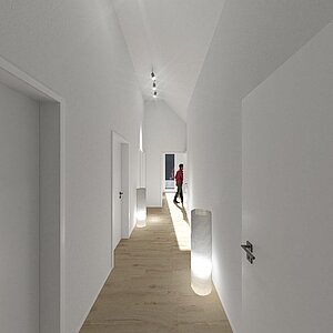Architektur Idee - Dachgeschoss Flur