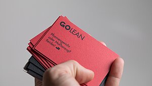 Corporate Design GOLEAN - Visitenkarten Red